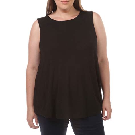 Moa Moa Solid Tunic Tank (Plus Size) at Von Maur