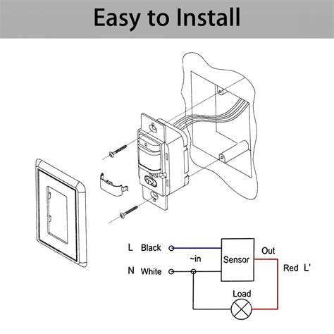 Image result for Motion Sensor Light Switch Wiring