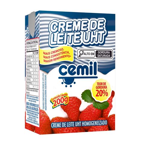 Creme de Leite UHT 20% De Gordura 200G Cemil