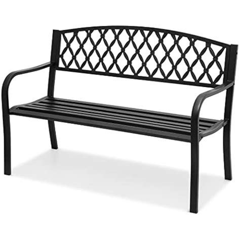 MoNiBloom 50 Inch Outdoor Garden Bench, Steel Patio India | Ubuy