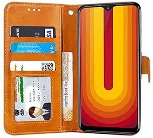 Unistuff Faux Leather Back Case Flip Cover for Vivo U10 with Magnetic ...