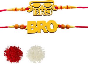 Plexus Designer Designer Rakhi Combo for Brother with Roli Chawal | R2 ...