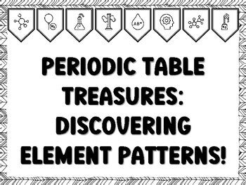 PERIODIC TABLE TREASURES: DISCOVERING ELEMENT PATTERNS! Grade 7 And 8 ...