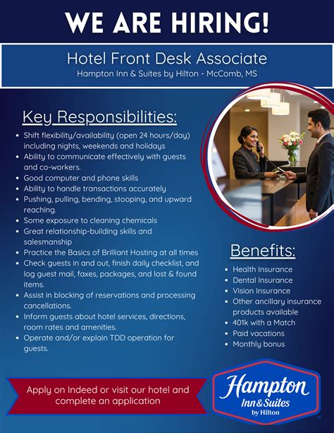 Hotel Front Desk Associate - Southwest Mississippi Community College ...