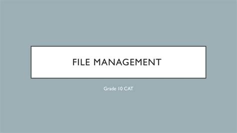 Image result for Introduction of File Management