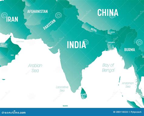 South Asia Unveiled: A Labeled Map Guide