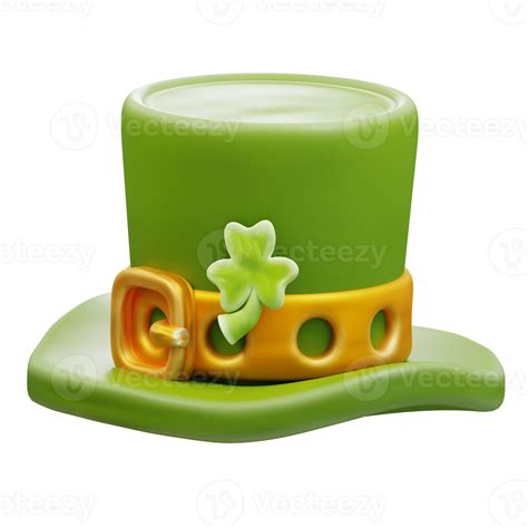 3d illustration St patrick day hat 46482784 PNG