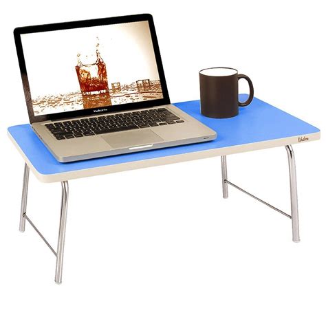 Wudore Portable Folding Laptop Table (Blue) : Amazon.in: Home & Kitchen