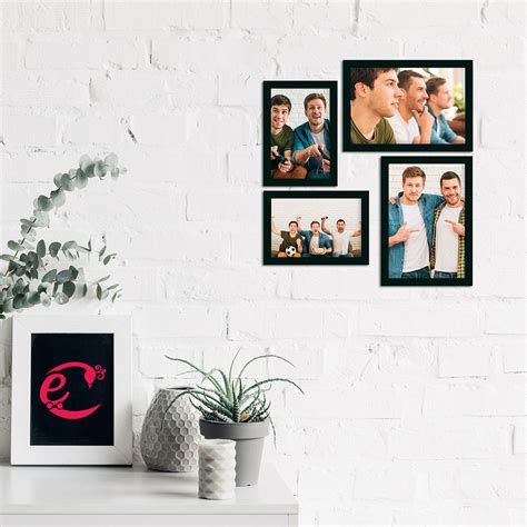 Memory Wall Collage Photo Frame - Set of 4 Photo Frames for 2 Photos of ...