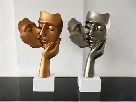 Secret Kiss 50cm Bronze Resin Indoor Sculpture