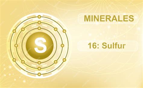Schéma de la couche d'électrons pour le minéral et le macroélément S ...