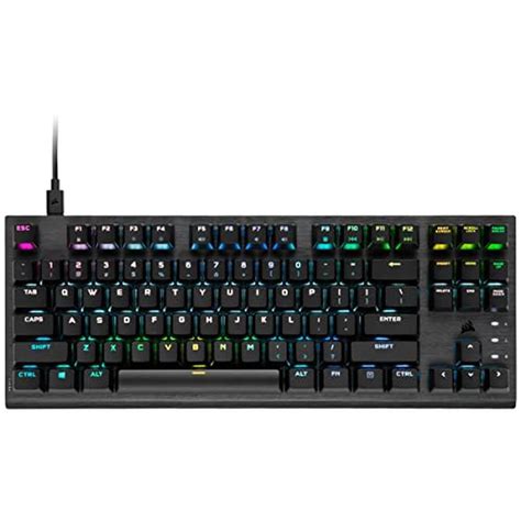 RGB Corsair K60 TKL RGB Tenkeyless Optical Mechanical Wired Gaming ...