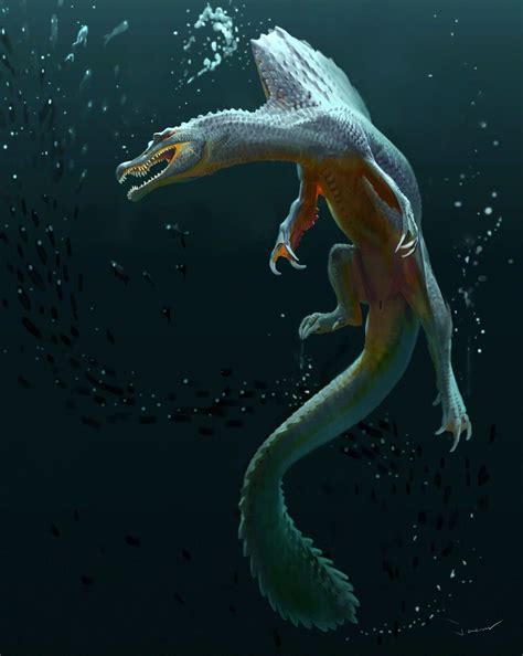 Spino swimming underwater, Jaemin Kim on ArtStation at https://www ...