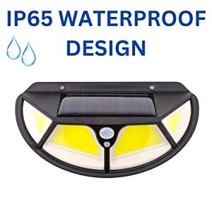 Homehop Solar Lights Outdoor Waterproof,with 122 COB LED Motion Sensor ...