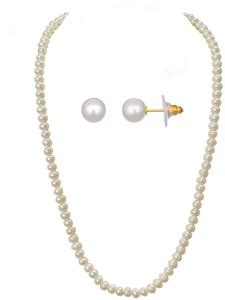 kashvi pearls and jewellers Mother of Pearl Gold-plated White Jewellery ...