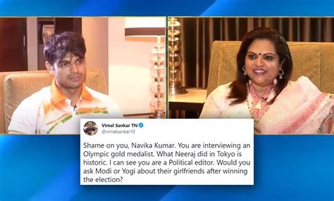 ‘Good News For Girls!’ Navika Kumar Is Hell-Bent On Finding If Neeraj ...