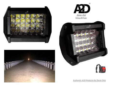 A2D U.D24 24 LED 72 Watts Cree LED Aux Bike Fog Lamp Light Set of 2 ...