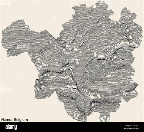 Topographic relief map of NAMUR, BELGIUM Stock Vector Image & Art - Alamy