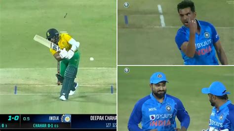 Watch: Deepak Chahar's cracking inswinger and setup to Temba Bavuma ...