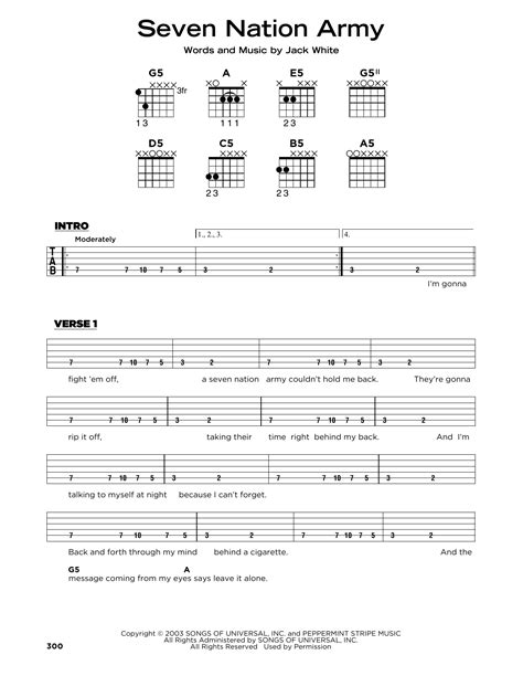 Seven Nation Army by White Stripes - Really Easy Guitar - Guitar Instructor