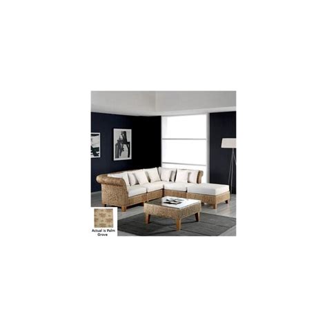 Hospitality Rattan Seagrass Natural 6-Piece Seating Set at Lowes.com
