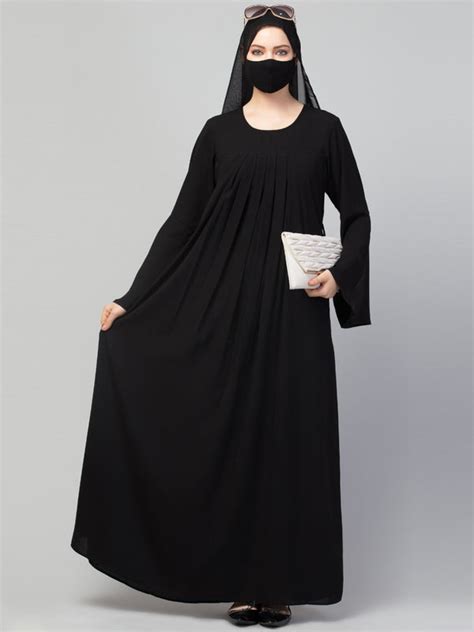 Designer Abaya With Pleats & Belt – My Store