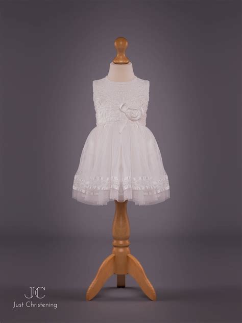Jane - White Lace Christening Dress - Just Christening
