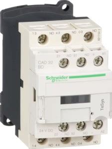 Schneider Electric CAD32BD TeSys AUXILIARY CONTACTOR 3 Pole Wire ...