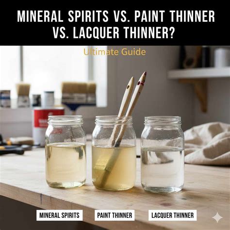 Mineral Spirits Vs Paint Thinner Vs Lacquer Thinner: Ultimate Guide