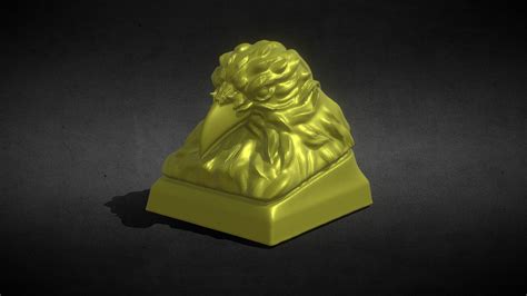 The Golden Raven Ravenclaw Keycap - Buy Royalty Free 3D model by Bigsby ...