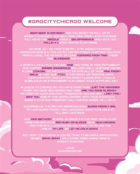 Gag City Chicago (United Center Arena) created a special itinierary for ...