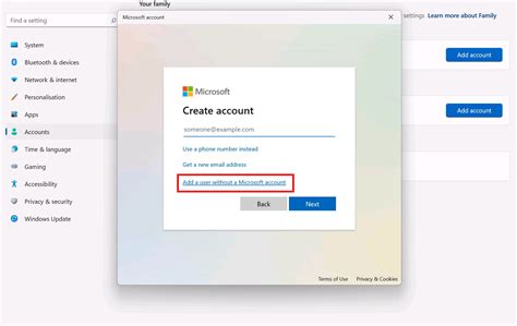 Image result for Create Local Account without Email