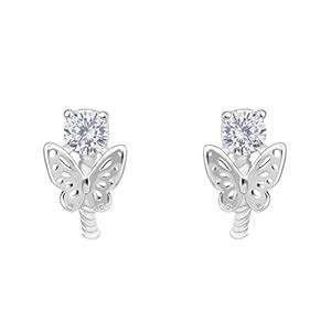 GIVA 925 Silver Butterfly Effect Earrings | Drops to Gift Women & Girls ...