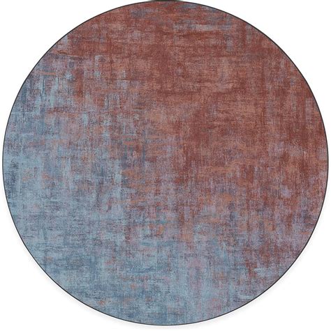 RUGGABLE Washable Area Rug – Impasto Multicolor 8 Round, Stain ...