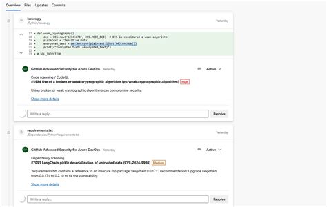 Image result for Code Scanning Alerts Pull Request