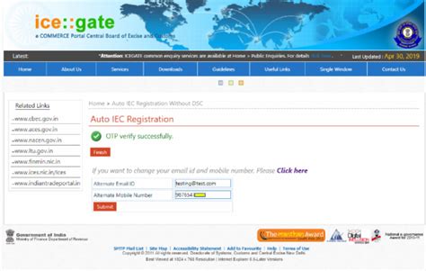 Advisory for Simplified Auto Registration at ICEGATE