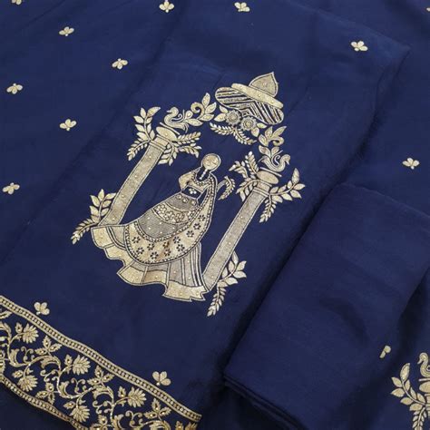 Set 32-10th Dec - Royal Blue Silk beautiful Zari Border Kurta ...