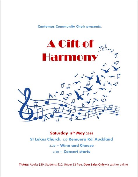 A Gift of Harmony, St Luke’s church, 130 Remuera Rd, Auckland, New ...