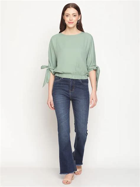 METTLE Women Blue Light Fade Stretchable Jeans