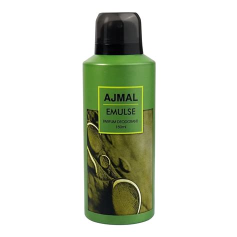 Ajmal Emulse Body Deodorant Parfum for Unisex |Musky Woody Long Lasting ...