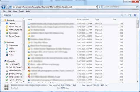 Image result for Recent Items