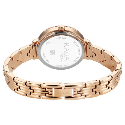 Buy Online Titan Raga Showstopper Quartz Analog Pink Dial Metal Strap ...