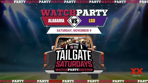 LSU vs. Alabama Watch (& Win) Party!, Providence GPub, Orange Street ...
