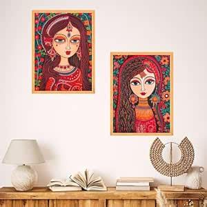 Modern craftz Set of Two Wall Paintings for Wall Dacoration Large ...