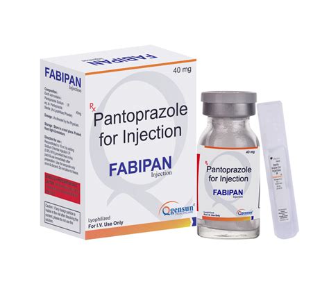 FABIPAN40 IV - Each Vial Contains: Pantoprazole 40 mg - Qgensun Healthcare