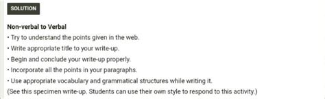 non verbal to verbal example - Brainly.in