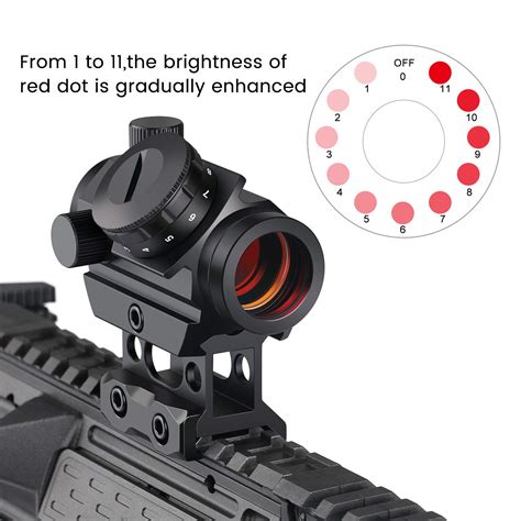 Feyachi RDS-25 Red Dot Sight 4 MOA Micro Red Dot Gun Sight Rifle Scope ...