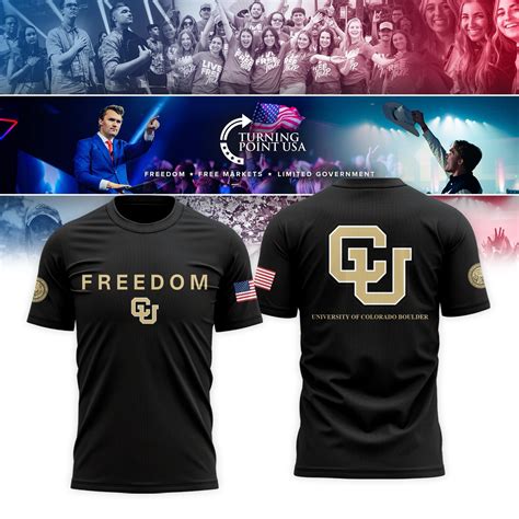 University of Colorado Boulder x Turning Point USA 2025 Tshirt | QK47 ...