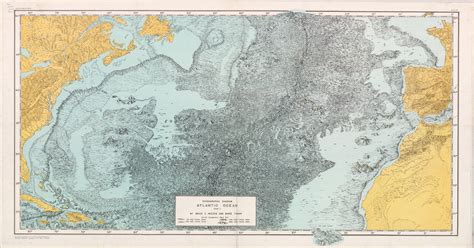 Map of the Week: The Heezen-Tharp North Atlantic Ocean Floor Map | UBIQUE