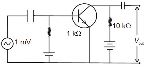 An n-p-n transistor with current gain, β =100 is used in CE ...